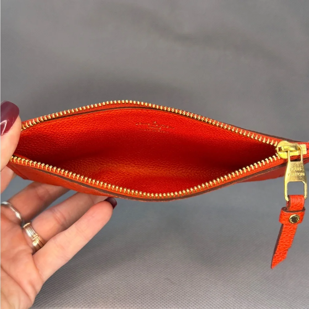 Louis Vuitton Empreinte Leather Zip Pouch – Red - Picture 8 of 9